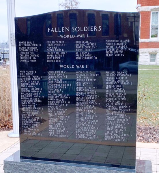 OGLE COUNTY FALLEN SOLDIERS MEMORIAL STONE B