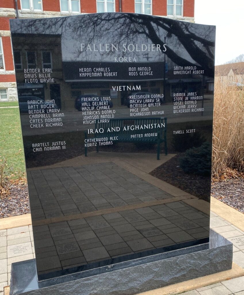 OGLE COUNTY FALLEN SOLDIERS MEMORIAL STONE A