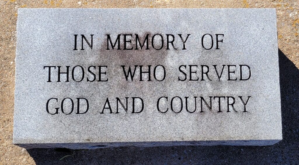 TAYLOR CITY CEMETERY VETERANS MEMORIAL FLAGPOLE STONE