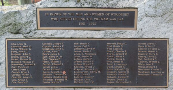 WOODBURY VIETNAM ERA MEMORIAL CLOSE-UP