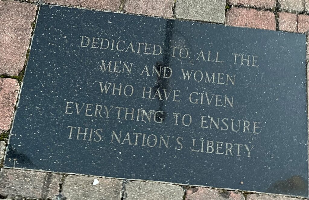MANAHAWKIN WAR VETERANS MEMORIAL TABLET