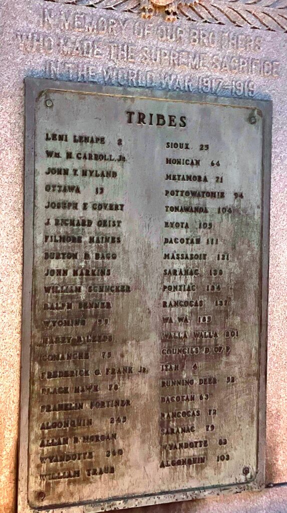 IMPROVED ORDER OF RED MEN SUPREME SACRIFICE WORLD WAR MEMORIAL PLAQUE B