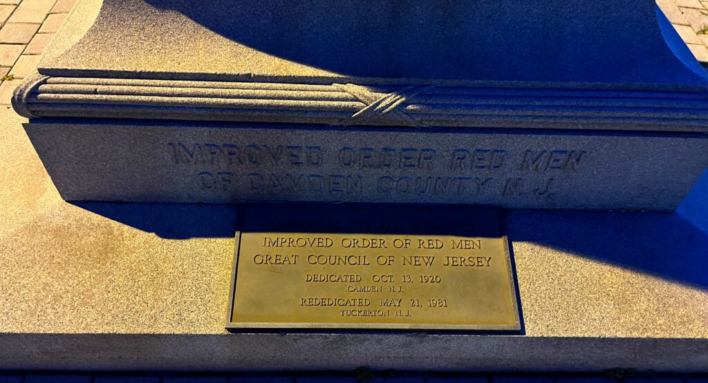 IMPROVED ORDER OF RED MEN SUPREME SACRIFICE WORLD WAR MEMORIAL PLAQUE A