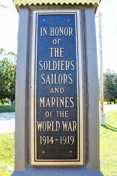 SHOPIERE WAR MEMORIAL CLOCK PLAQUE IV