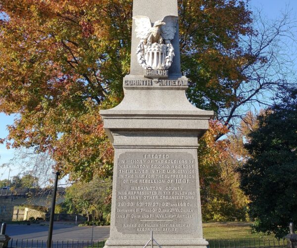 WASHINGTON CO. OHIO CIVIL WAR MEMORIAL FRONT