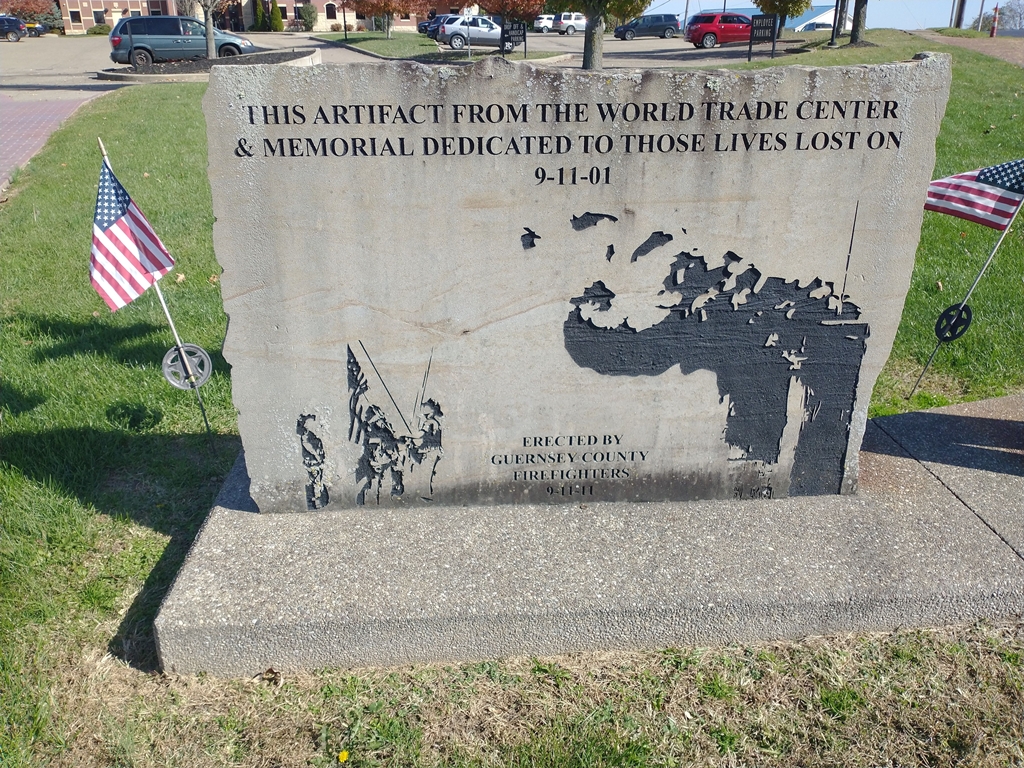 GUERNSEY COUNTY FIREFIGHTERS 9-11-01 MEMORIAL STONE