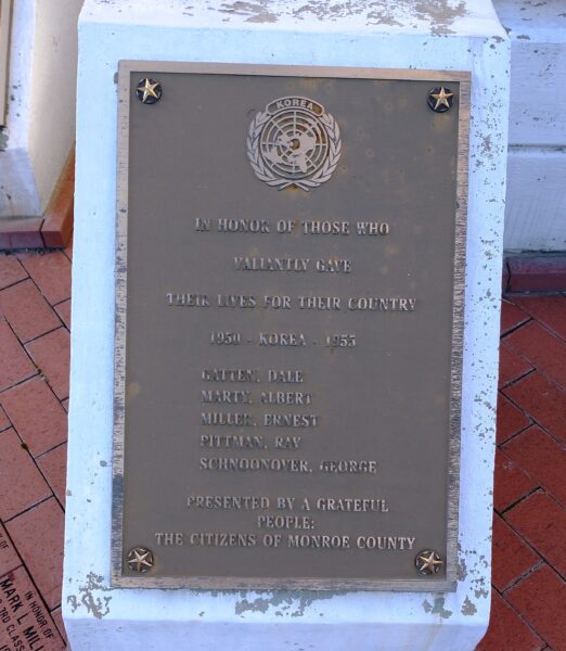 MONROE COUNTY KOREAN WAR MEMORIAL