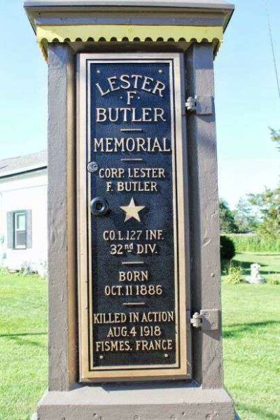 SHOPIERE WAR MEMORIAL CLOCK PLAQUE I