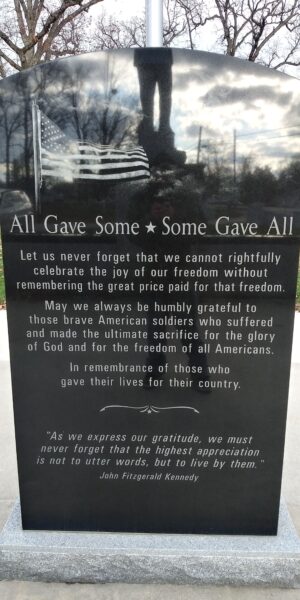 ANTWERP ALL GAVE SOME SOME GAVE ALL MEMORIAL FRONT