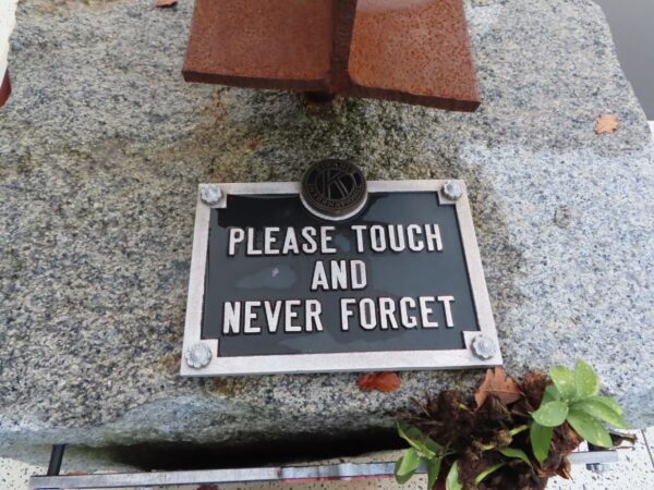 EAST BRIDGEWATER SEPTEMBER 11, 2001 MEMORIAL PLAQUE D