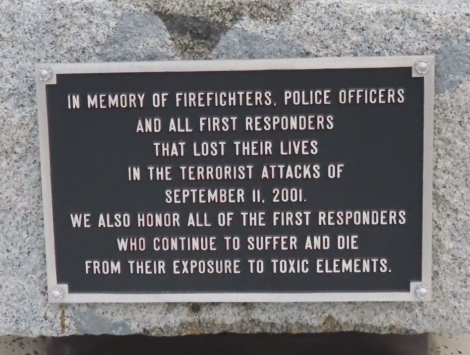 EAST BRIDGEWATER SEPTEMBER 11, 2001 MEMORIAL PLAQUE A