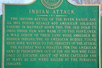 INDIAN ATTACK MEMORIAL MARKER