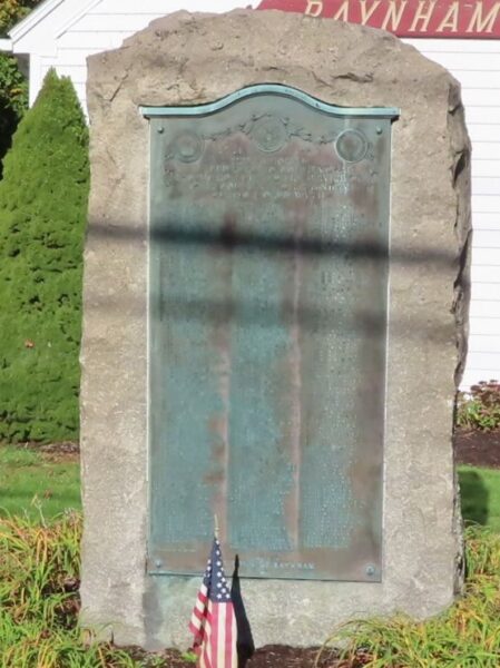 TOWN OF RAYNHAM WORLD WAR II MEMORIAL