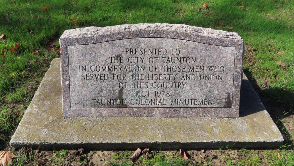 TAUNTON COLONIAL MILITIAMEN MEMORIAL