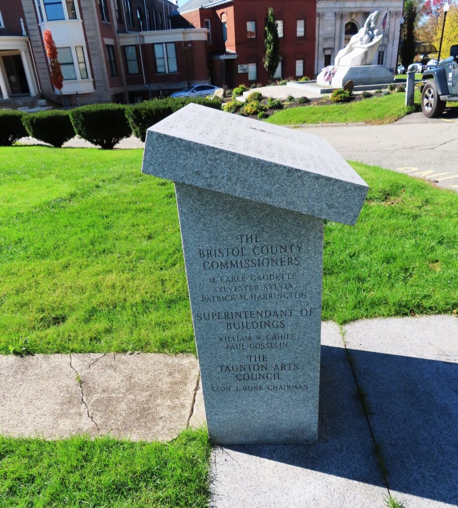 TAUNTON BRISTOL COUNTY WORLD WAR II AND KOREAN WAR VETERANS MEMORIAL LEFT SIDE