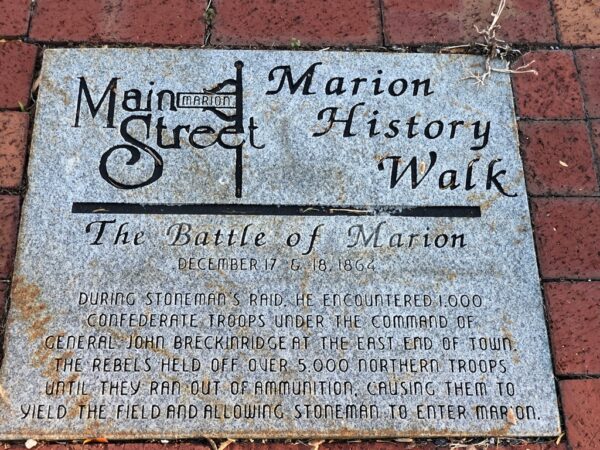THE BATTLE OF MARION WAR MEMORIAL PAVER