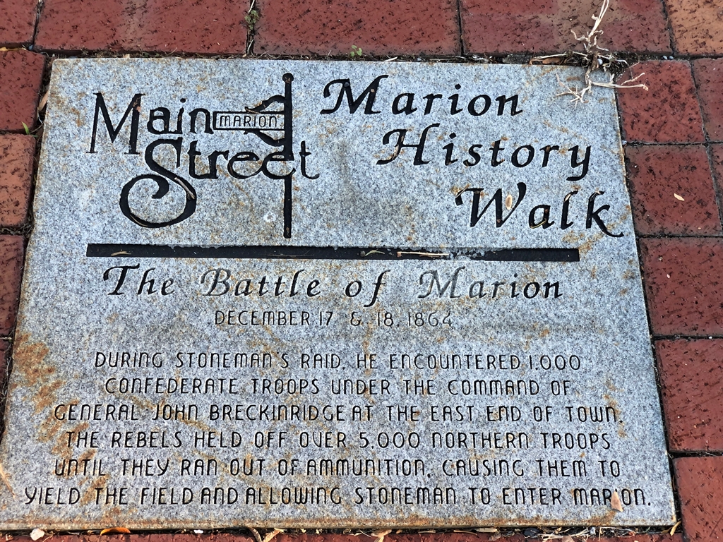 THE BATTLE OF MARION WAR MEMORIAL PAVER