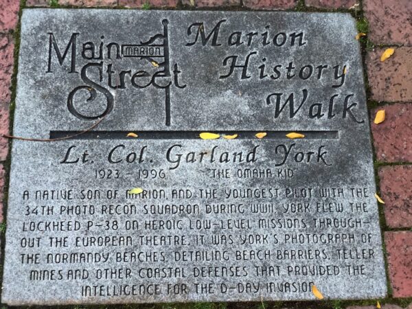 LT. COL. GARLAND YORK WAR MEMORIAL PAVER