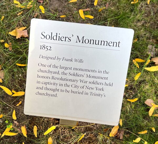 SOLDIERS’ MONUMENT PLAQUE