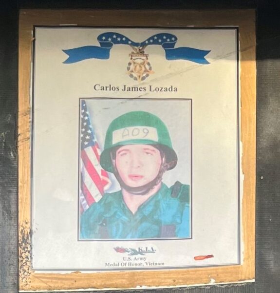 CARLOS JAMES LOZADA MEDAL OF HONOR WAR MEMORIAL PLAQUE A