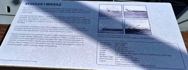 REGULIS I MISSILE MEMORIAL PLAQUE