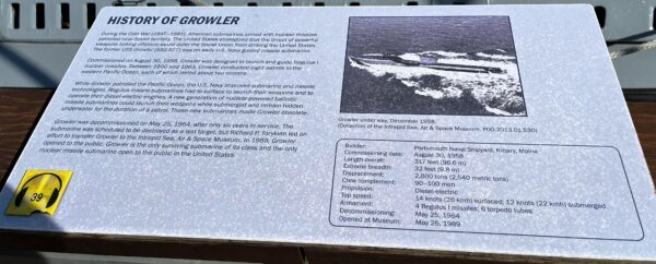 HISTORY OF GROWLER MEMORIAL PLAQUE
