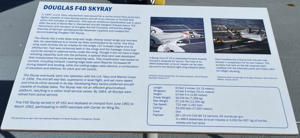 DOUGLAS F4D SKYRAY MEMORIAL AIRCRAFT PLAQUE