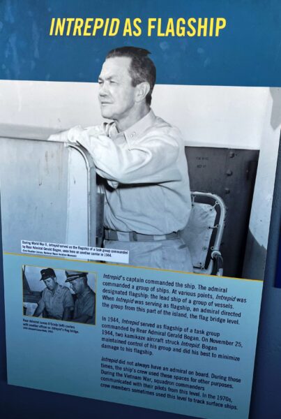 INTREPID AS FLAGSHIP WAR MEMORIAL PLAQUE