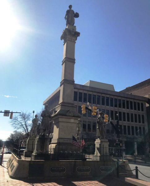 LANCASTER COUNTY SOLDIERS AND SAILORS MONUMENT CLOSE-UP