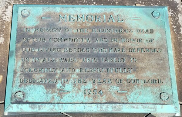 MEMORIAL IN HONOR OF OUR LIVING HEROES MEMORIAL PLAQUE