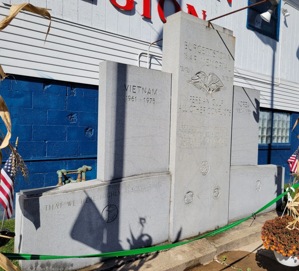 BURGETTSTOWN WAR MEMORIAL