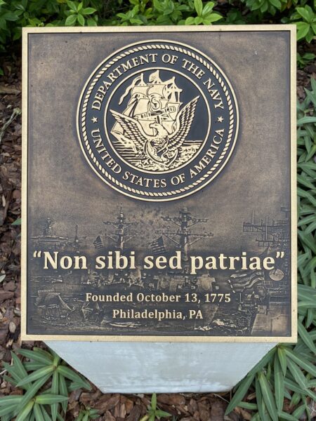 “NON SIBI SED PATRIAE” MEMORIAL PLAQUE