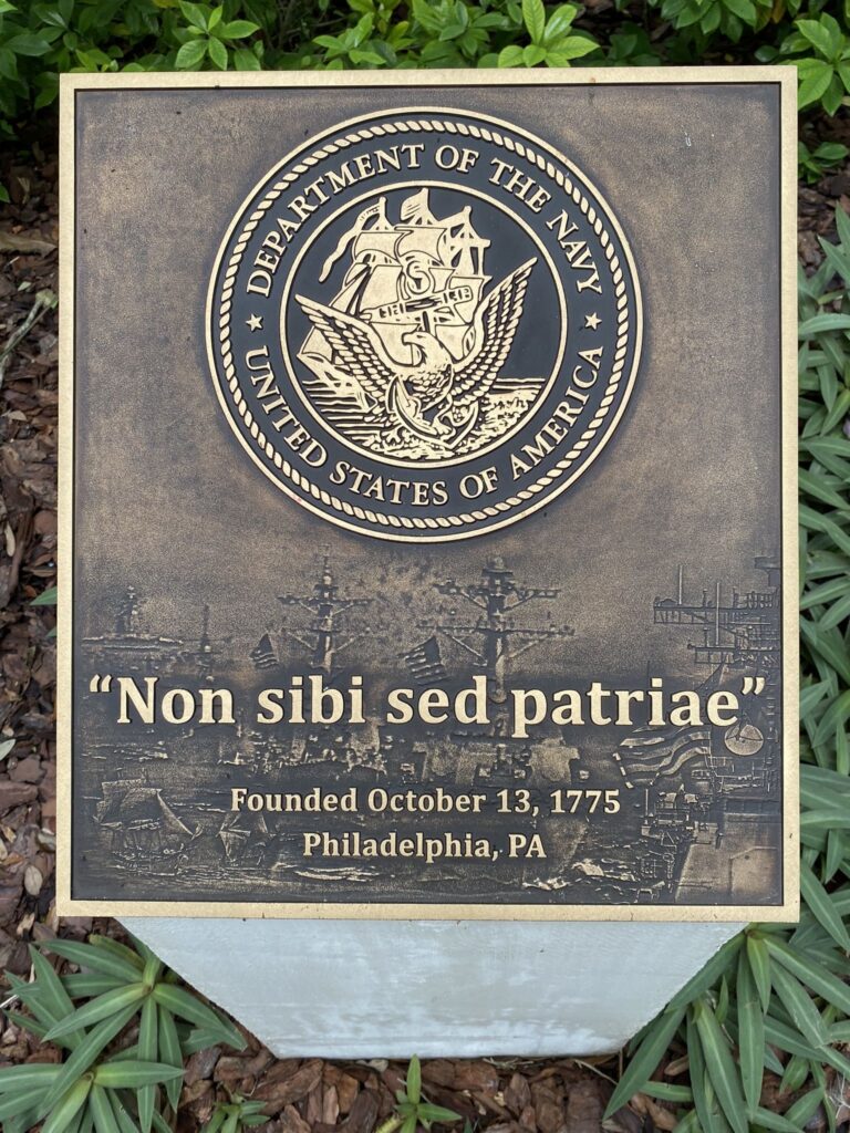 “NON SIBI SED PATRIAE” MEMORIAL PLAQUE
