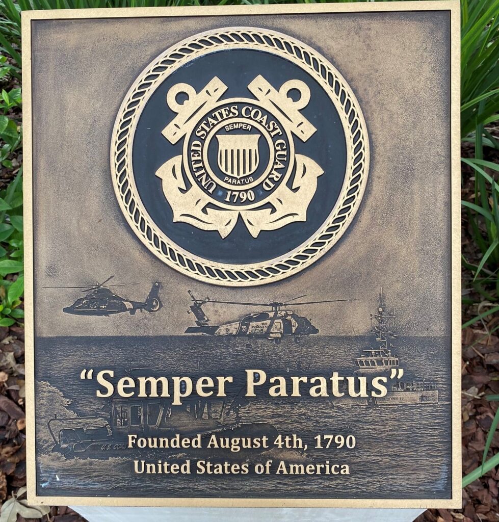 “SEMPER PARATUS” 1790 MEMORIAL PLAQUE