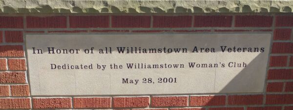 WILLIAMSTOWN AREA VETERANS MEMORIAL STONE