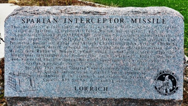 SPARTAN INTERCEPTOR MISSILE MEMORIAL STONE