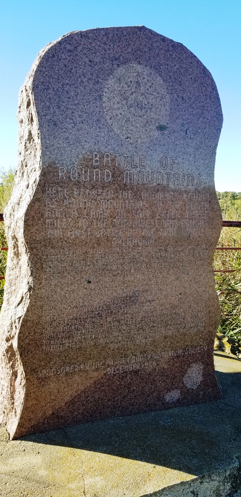 BATTLE OF ROUND MOUNTAIN MEMORIAL STONE