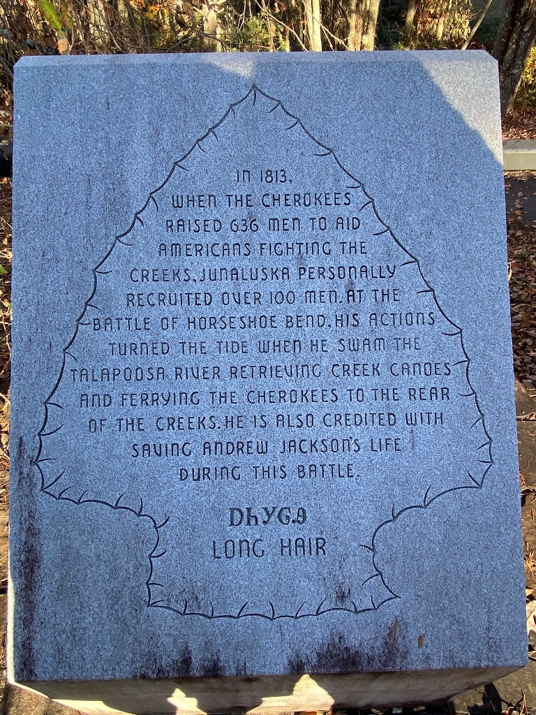 JUNALUSKA AND THE BATTLE OF HORSESHOE BEND MEMORIAL