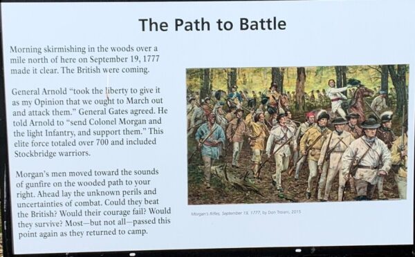THE PATH TO BATTLE REVOLUTIONARY WAR MEMORIAL PLAQUE
