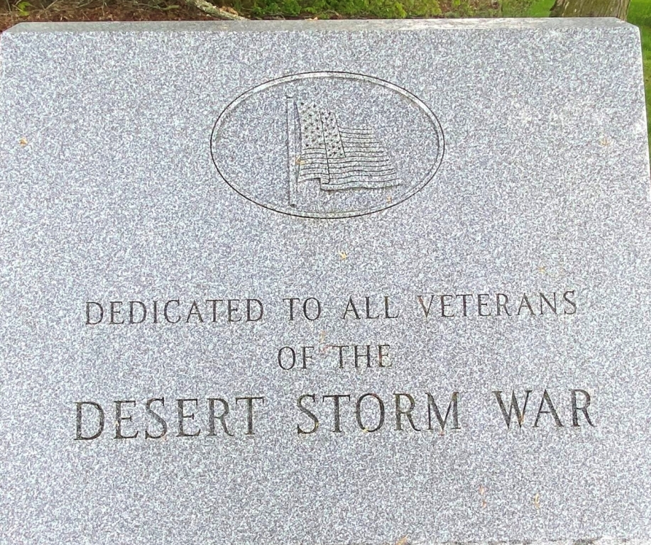 DERBY ALL DESERT STORM WAR VETERANS MEMORIAL CLOSE-UP