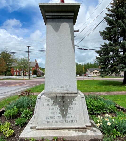 G.A.R. CAMBRIDGE VT. WAR MEMORIAL SIDE B