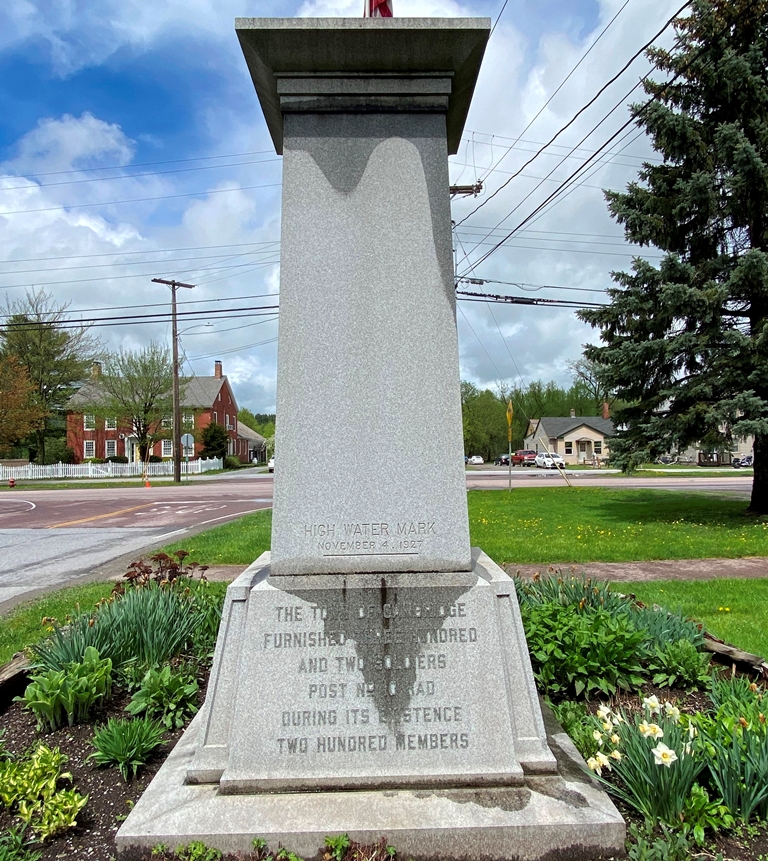 G.A.R. CAMBRIDGE VT. WAR MEMORIAL SIDE B