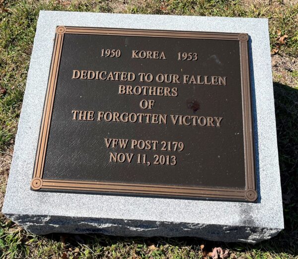 VFW POST 2179 THE FORGOTTEN VICTORY WAR MEMORIAL