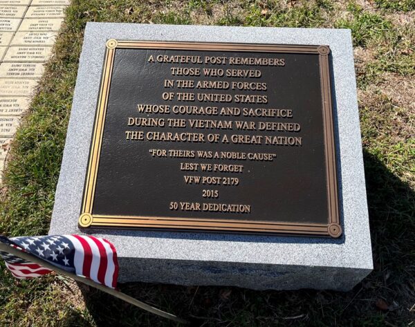 VFW POST 2179 VIETNAM WAR 50 YEAR DEDICATION MEMORIAL