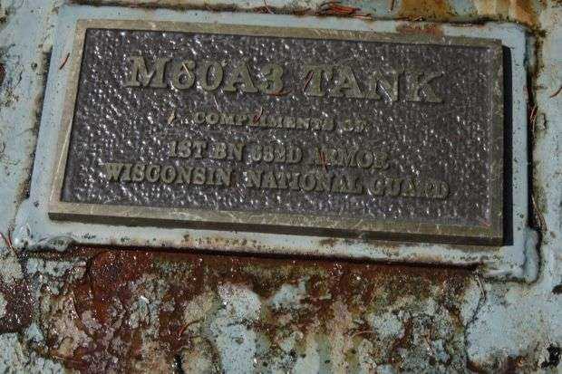 VFW POST 3143 MEMORIAL TANK PLAQUE