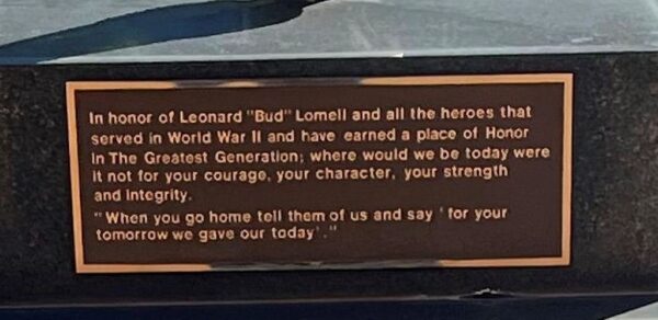 OCEAN COUNTY WAR VETERANS MEMORIAL PLAQUE C