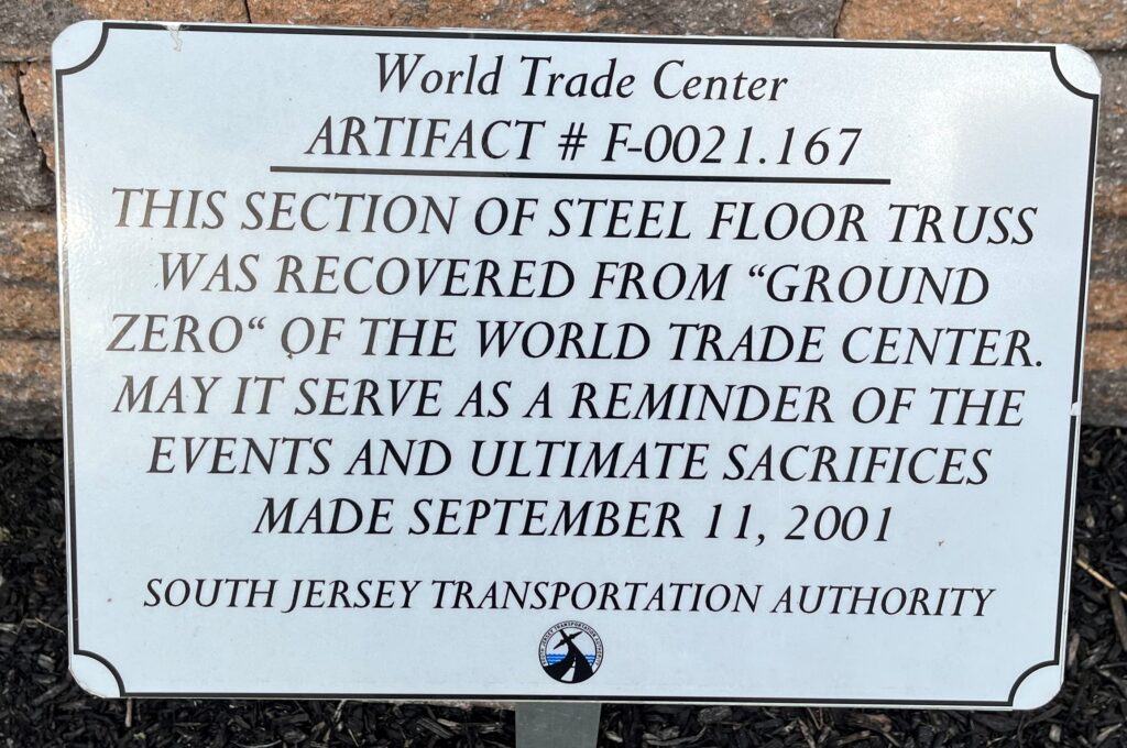 WORLD TRADE CENTER MEMORIAL PLAQUE B