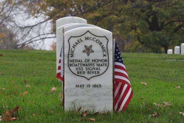 BOATSWAINS MATE MICHAEL MCCORMICK MEDAL OF HONOR GRAVESTONE