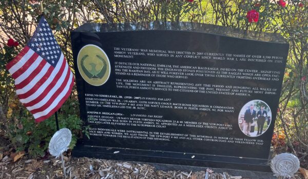 CITY OF PERTH AMBOY VETERANS’ WAR MEMORIAL STONE