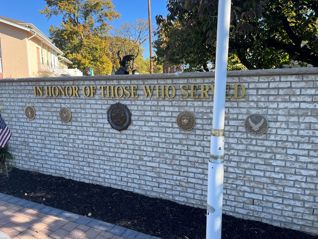 PERTH AMBOY AMERICAN LEGION IN HONOR OF THOSE WHO SERVED MEMORIAL WALL